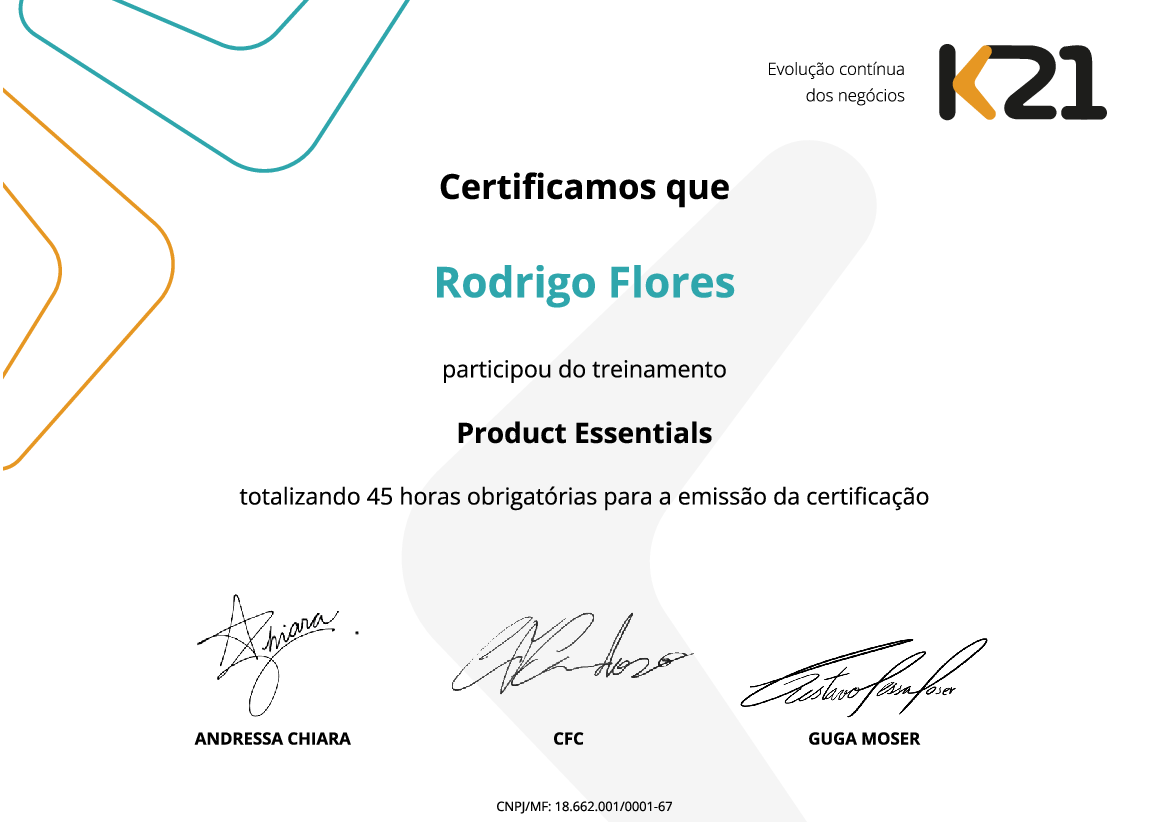 Certificado K21